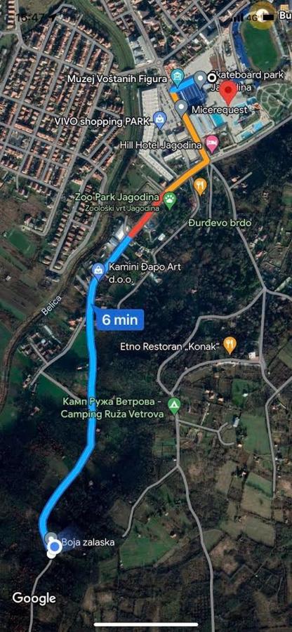 Boja Zalaska - Kameni Apartman Jagodina Esterno foto